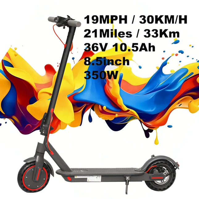 Monopattino Elettrico 350W con Batteria 36V 10.5Ah, Velocità Massima 30 km/h, Autonomia Fino a 34 km, Controllabile tramite App, Pieghevole, Perfetto per Ragazzi che Esplorano la Città - Disponibile in Magazzino UE