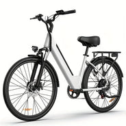 Urlife E26 750W Peak Bicicletta Elettrica per Pendolari a Lungo Raggio, Pneumatici 26×2 Pollici, Batteria al Litio Rimovibile ad Alta Capacità 36V 13Ah, 7 Velocità, Freno Idraulico, Display LCD