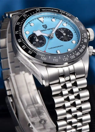 PAGANI DESIGN 2026 Nuovo Orologio Cronografo BB da Uomo, Orologio al Quarzo di Lusso con Vetro Zaffiro AR, Impermeabile 100M, Luminoso, Cinturino in Acciaio Inossidabile 316L, Spedizione Rapida da Magazzino Locale