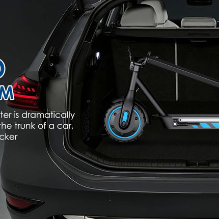 Monopattino elettrico HiQiS V10 pro con motore da 600W, batteria 36V15Ah, velocità 40KM/H, autonomia 45KM, pneumatici da 10 pollici, pieghevole, per adulti, con app.