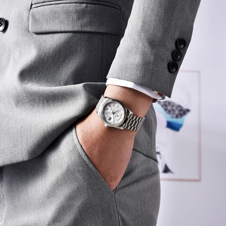 Orologio di Lusso da Uomo PAGANI DESIGN D36, Automatico con Quadrante in Meteorite, Bracciale Meccanico, Vetro Zaffiro, Impermeabile, Spedizione Locale