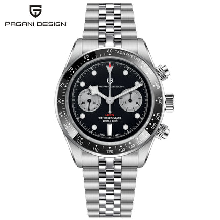 PAGANI DESIGN 2026 Nuovo Orologio Cronografo BB da Uomo, Orologio al Quarzo di Lusso con Vetro Zaffiro AR, Impermeabile 100M, Luminoso, Cinturino in Acciaio Inossidabile 316L, Spedizione Rapida da Magazzino Locale