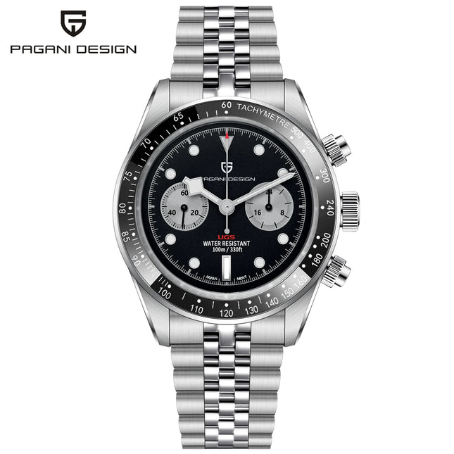 PAGANI DESIGN 2026 Nuovo Orologio Cronografo BB da Uomo, Orologio al Quarzo di Lusso con Vetro Zaffiro AR, Impermeabile 100M, Luminoso, Cinturino in Acciaio Inossidabile 316L, Spedizione Rapida da Magazzino Locale