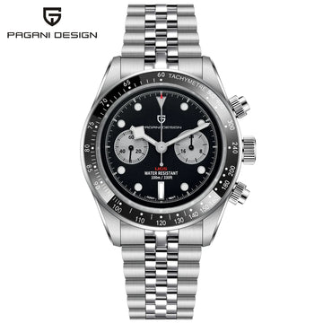 PAGANI DESIGN 2026 Nuovo Orologio Cronografo BB da Uomo, Orologio al Quarzo di Lusso con Vetro Zaffiro AR, Impermeabile 100M, Luminoso, Cinturino in Acciaio Inossidabile 316L, Spedizione Rapida da Magazzino Locale