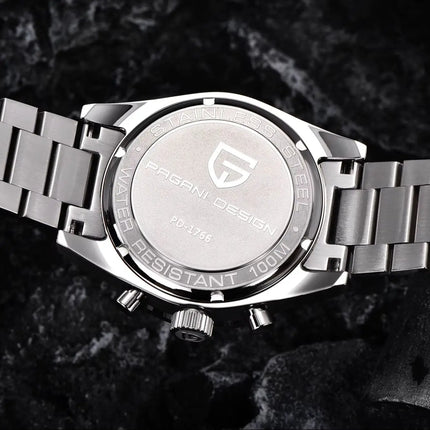 PAGANI DESIGN 2026 Orologio da Uomo Pilota al Quarzo, Nuovo Orologio da Polso Cronografo Sportivo Retrò in Acciaio Inossidabile per Uomo, Confezione Regalo, Spedizione Locale