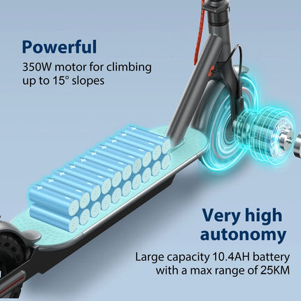 2026 Nuovo scooter elettrico JUICEASE 7.8-14.5AH 31/35KM/H 25-45KM Ultra lungo raggio Smart Aovopro APP Scooter elettrico 350/1000W