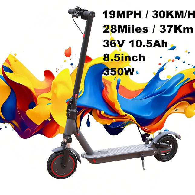 Monopattino Elettrico 350W con Stock EU, Velocità Massima 30 km/h, Autonomia Fino a 37 km, Pneumatici Solidi Antiscivolo da 8,5 Pollici, Telaio in Lega di Alluminio, Carico Massimo 120 Kg, Monopattino Elettrico Pieghevole Po