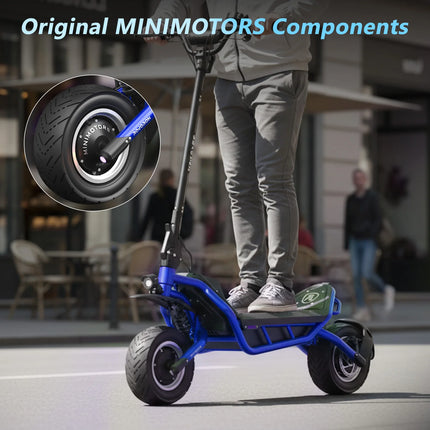 SUNNIGOO X3 Potente Monopattino Elettrico 1800W Motore ad Alta Potenza 60V 28.6Ah Batteria Grande Capacità Doppia Modalità di Guida Velocità Massima 65KM/H Veicolo per Pendolari a Lungo Raggio Pneumatici Fuoristrada da 11