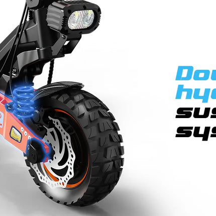RUITOO T2 Master 2400W Scooter elettrico 52V Batteria Doppio motore Scooter elettrico fuoristrada 57KM/H 65KM Gamma di viaggio veloce Scooter