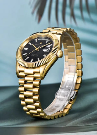Nuovo Orologio Meccanico Automatico PAGANI DESIGN DD40 2026 per Uomo, Quadrante Viola, Data, Vetro Zaffiro AR, Impermeabile, Sportivo, in Acciaio Inossidabile, Regalo per Uomo
