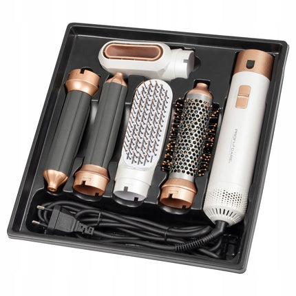 5-In-1 Hair Dryer Styling Set Professional Home Styling Tools Curling Iron Hot Air Comb Straightener Multifunctional Hair Salon