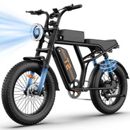 Bicicletta Elettrica URLIFE T2 con Pneumatici Larghi per Adulti, Batteria al Litio Rimovibile 48V 15.6Ah, Autonomia 100KM, Ruote 20×4 Pollici, E-bike Fuoristrada con Doppio Freno a Disco, Spedizione Gratuita