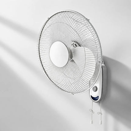 Ventilatore da parete, ventilatore da parete bianco ad alto flusso, ventilatore regolabile a 3 velocità per casa, ufficio e garage