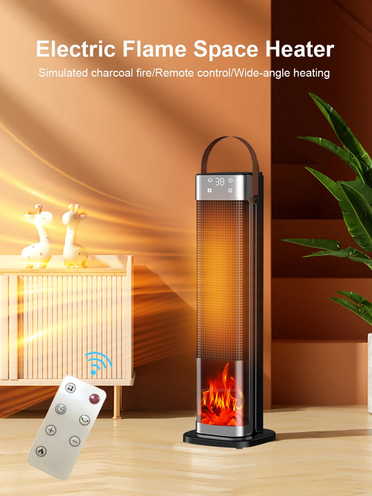 Electric Heater 2000W Heating Fans Portable PTC Fan Heater Electric Space Heater Household Hot Air Blower Electric Warmer with Remote Control