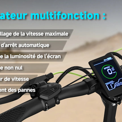 Monopattini elettrici Todimart D6 con motore da 500W (800W di picco), 48V 13Ah, velocità massima 45 km/h, autonomia 40-60 km, pieghevole, pneumatici da 10 pollici