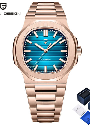 Nuovo Orologio da Uomo di Lusso PAGANI DESIGN 2026 Rosa Oro ST6 Automatico Meccanico con Protezione Luminosa e Vetro Zaffiro AR - Regalo Perfetto