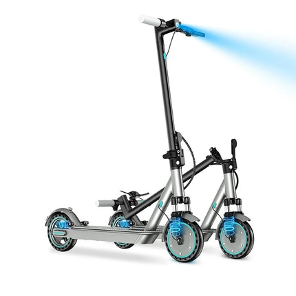 HiQiS D8 pro 350W Potente scooter elettrico Gamma 30KM Pneumatico solido da 8,5 pollici Monopattino elettrico 10.5Ah 30KM/H E-scooter
