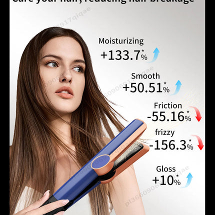 SenCiciMen 2 in 1 Air Straightener & Hair Dryer Negative Ion Flat Iron For Lock in Moisture & Shine Hot Styling Tools Salon-Quality Results For Women Gift