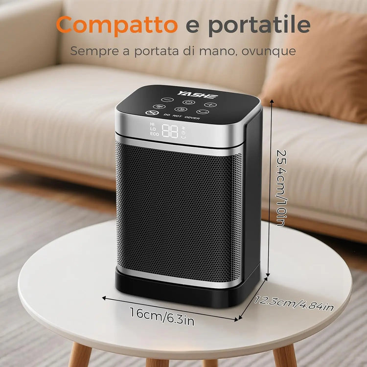 Heater Electric 1500W, Ptc Portable Indoor Space Heater Fan with Remote Control