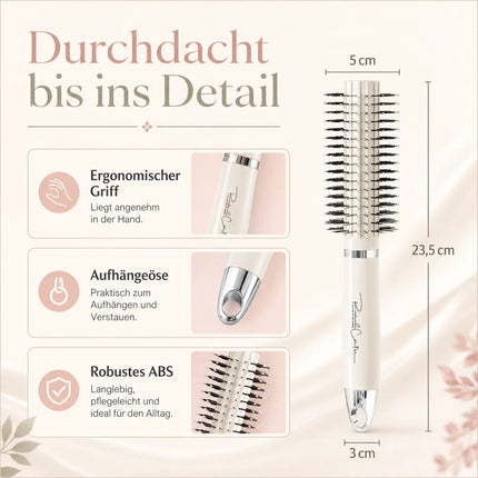 Hair Comb Curls brush Round brush for WOMEN'S (Massage brush with Rounded Pins, Styling brush for Curls, Waves & Smooth)