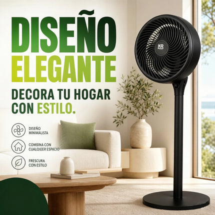 Ventilatore a piantana, ventilatore per la circolazione dell'aria, tre livelli di velocità regolabili, altezza regolabile, funzionamento super silenzioso