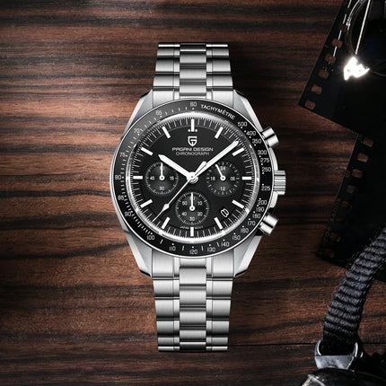 Nuovo Orologio Cronografo da Uomo PAGANI DESIGN 2026, Orologio al Quarzo di Lusso per Uomo con Vetro Zaffiro AR, Impermeabile, Spedizione Locale