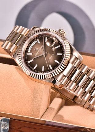 Nuovo orologio da uomo add36 PAGANI DESIGN, orologio automatico di lusso per uomo, orologio meccanico da lavoro, vetro zaffiro AR, impermeabile fino a 10 bar, spedizione locale.