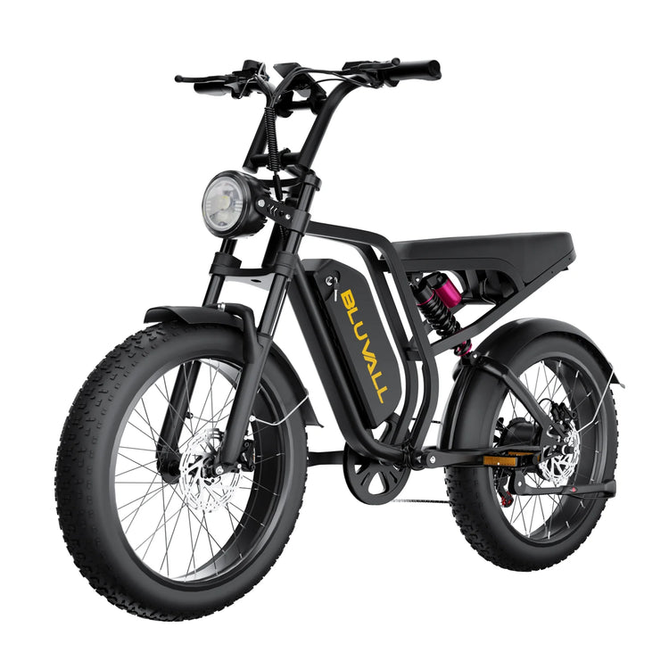 Bicicletta Elettrica DEEPOWER SU8 per Tutti i Terreni, Motore Brushless ad Alte Prestazioni da 1500W, Batteria Rimovibile ad Alte Prestazioni da 52V 20Ah, Bici Elettrica per Adulti con Freni Idraulici a 7 Velocità, Doppia So