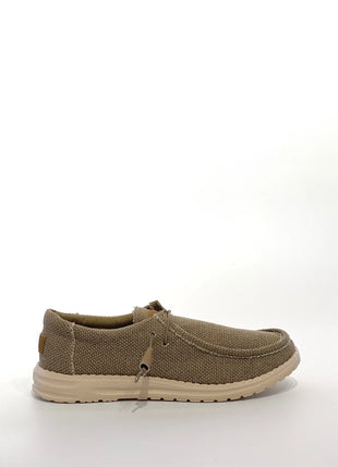 Scarpe casual da uomo in tela con punta a mocassino, leggere e comode, per tutti i giorni