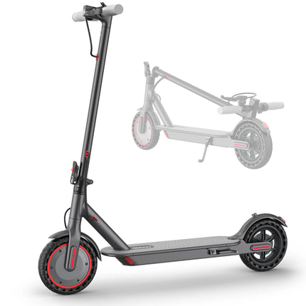 Monopattino Elettrico Pieghevole Portatile da 350W con Luci LED, Velocità Massima di 30 km/h, Capacità di Carico di 120 kg e Autonomia Fino a 32 km, Disponibile in Magazzino UE per una Guida Notturna Più Sicura
