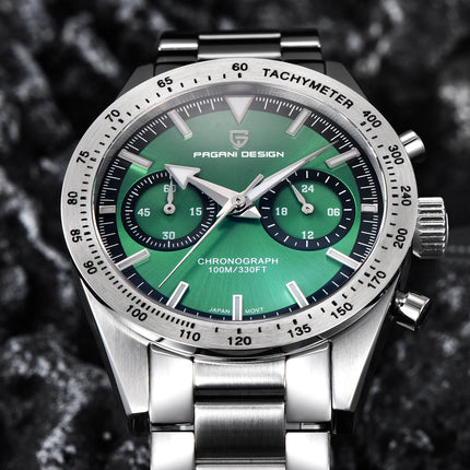 PAGANI DESIGN 2026 Orologio da Uomo Pilota al Quarzo, Nuovo Orologio da Polso Cronografo Sportivo Retrò in Acciaio Inossidabile per Uomo, Confezione Regalo, Spedizione Locale