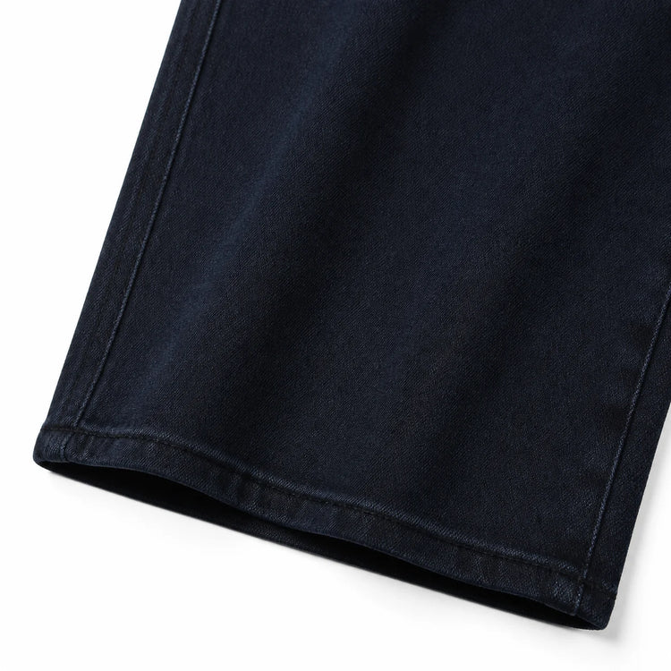 Women's Wide-Leg Jeans with High Waist, Solid Dark Blue Denim, Soft Elastic Fabric, Slimming Loose Cut That Hides Leg Imperfections, Trendy Urban Casual Style, Comfortable Fit, Enhances the Silhouette, Fx1338-7
