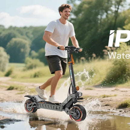 Ruitoo M6MAX Scooter elettrico Doppi motori 3000W 70KM Portata 82 km/h Velocità 60V/20,8AH Batteria Pneumatici fuoristrada da 11 pollici Pieghevoli