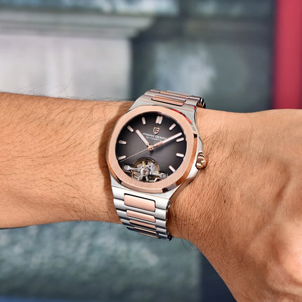 Nuovo Orologio Meccanico da Uomo PAGANI DESIGN Tourbillon 2026, Orologio Automatico di Lusso con Quadrante Scheletrato, Impermeabile, Luminoso, Vetro Zaffiro AR, Acciaio Inossidabile, Regalo per Uomo