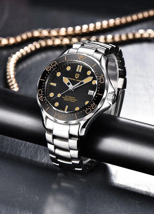 Orologi da uomo PAGANI DESIGN, orologio meccanico automatico di lusso, orologio da uomo resistente all'acqua, vetro zaffiro AR, orologio leggero, spedizione locale UE