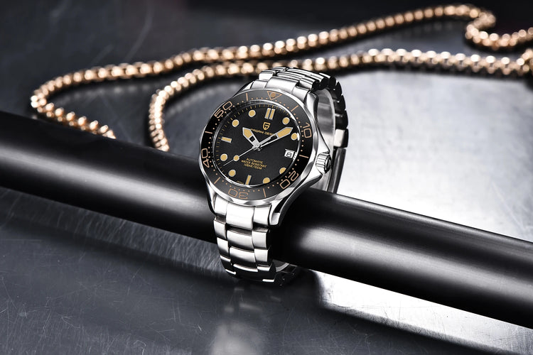 Orologi da uomo PAGANI DESIGN, orologio meccanico automatico di lusso, orologio da uomo resistente all'acqua, vetro zaffiro AR, orologio leggero, spedizione locale UE