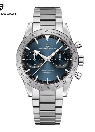 Nuovo Orologio da Uomo PAGANI DESIGN 2026, Orologio al Quarzo con Fasi Lunari, Cronografo Sportivo Impermeabile, Vetro Zaffiro AR, Luminoso, Spedizione Locale