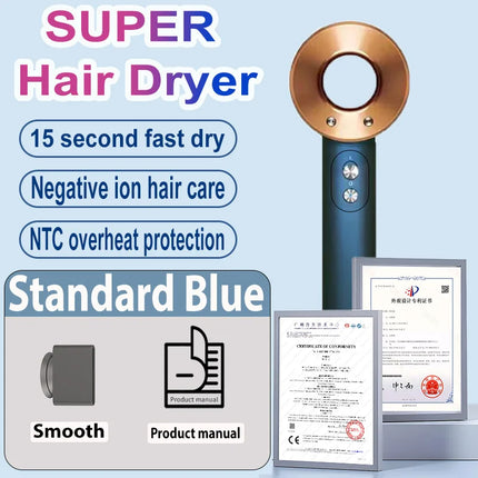 SenCiciMen 6 IN 1 Super Hair Dryer Negative Ion Hair Care Hairdryer With Auto-Wrap Curler 1600W Blow Dryer Home Appliances Tourist Styling Tools Holiday Gift Ideas for Women
