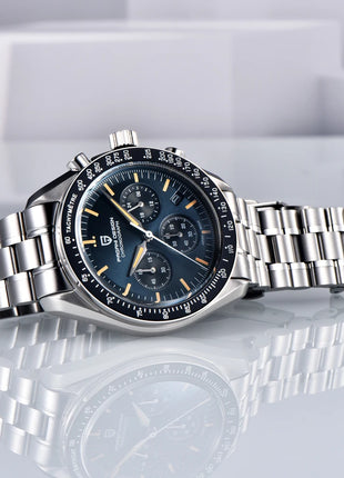Nuovo Orologio da Uomo PAGANI DESIGN V6 Moon 2026, Orologio al Quarzo di Lusso, Cronografo Sportivo con Vetro Zaffiro Protettivo AR Luminoso