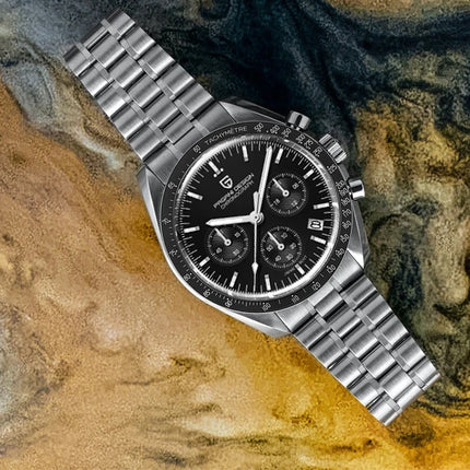 PAGANI DESIGN Nuovi orologi da uomo, orologio al quarzo di lusso, cronografo di precisione, vetro zaffiro AR, resistente all'acqua fino a 100M, orologio business 2026, spedizione locale UE