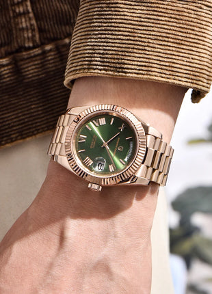 Nuovo Orologio da Uomo PAGANI DESIGN D36 in Oro Rosa, Lussuoso Automatico Meccanico Impermeabile con Vetro Zaffiro AR, Acciaio Inossidabile, Data, Regalo per Uomo