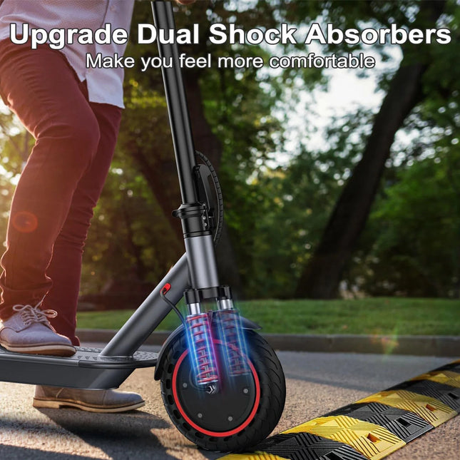 AOVOPRO LP10 Scooter elettrico a doppia assorbimento degli urti 35KM 10 pollici 35KM/H Velocità massima Cruise Control Luce a LED Monopattino elettrico