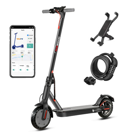 Monopattino Elettrico SUNNIGOO N7PRO 2026 Aggiornato con APP Smart, Motore Potente da 350W, Autonomia 36V 30KM, Freno Doppio, per Adulti e Studenti - Idea Regalo