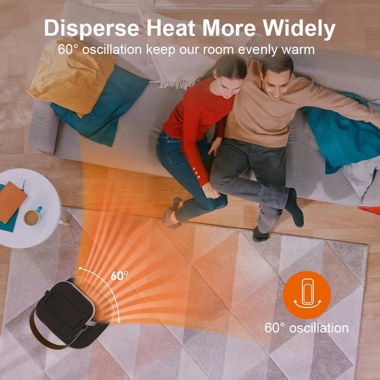 Electric Heater 2000W Heating Fans Portable PTC Fan Heater Electric Space Heater Household Hot Air Blower Electric Warmer with Remote Control
