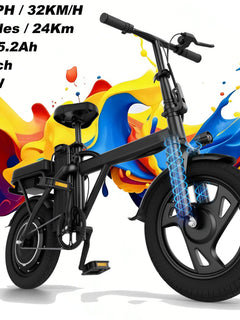 Bicicletta Elettrica a Due Ruote X14 500W 48V 9AH con Sedili Confortevoli, Velocità Massima di 35 km/h, Autonomia di 65 km, Batteria Rimovibile, Ideale per Viaggi di Fine Settimana - Disponibile in Magazzino UE