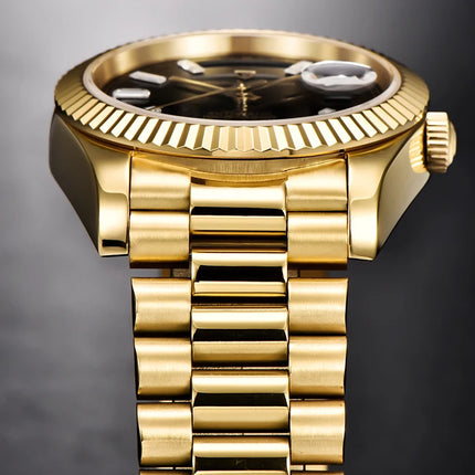 Nuovo Orologio Meccanico di Lusso PAGANI DESIGN D36 in Oro Rosa per Uomo 2026, Orologio Automatico con Data, Vetro Zaffiro AR, Spedizione Locale