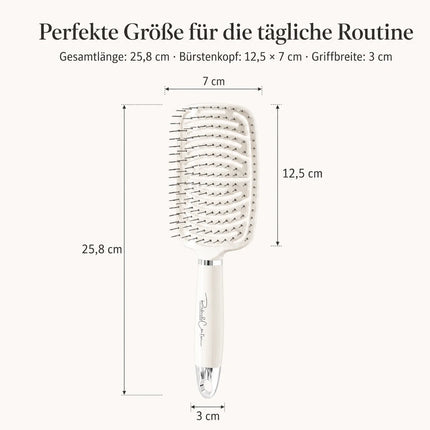 Hair Comb Air Cushion hairbrush For WOMEN'S, Paddle Brush Flexible (Flexible Rounded Bristles, Untangling Brush & Massage Brush For Long Short Curly Straight And Wet Hair gift For Women For Christmas birthday & Valentine's Da