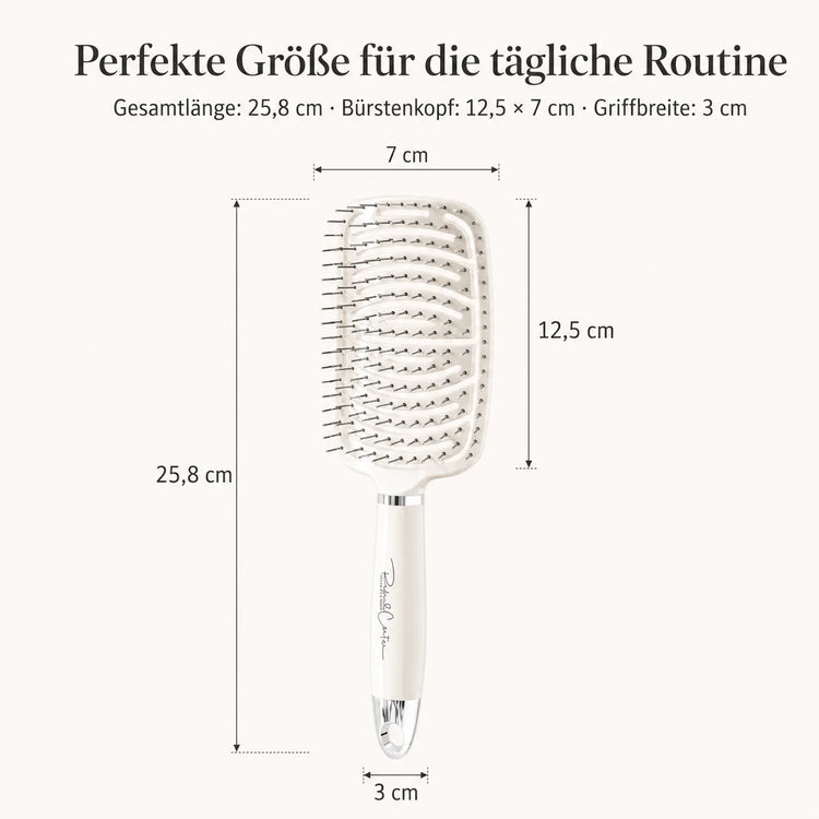Hair Comb Air Cushion hairbrush For WOMEN'S, Paddle Brush Flexible (Flexible Rounded Bristles, Untangling Brush & Massage Brush For Long Short Curly Straight And Wet Hair gift For Women For Christmas birthday & Valentine's Da