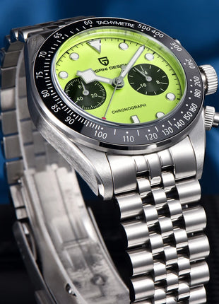 Nuovo PAGANI DESIGN 2026 Orologio da Uomo Panda, Orologio al Quarzo di Lusso, Cronografo con Quadrante in Zaffiro, Luminoso, Acciaio Inossidabile 316L, Spedizione Locale