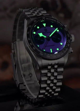 PAGANI DESIGN 2026 Nuovo Orologio Cronografo BB da Uomo, Orologio al Quarzo di Lusso con Vetro Zaffiro AR, Impermeabile 100M, Luminoso, Cinturino in Acciaio Inossidabile 316L, Spedizione Rapida da Magazzino Locale